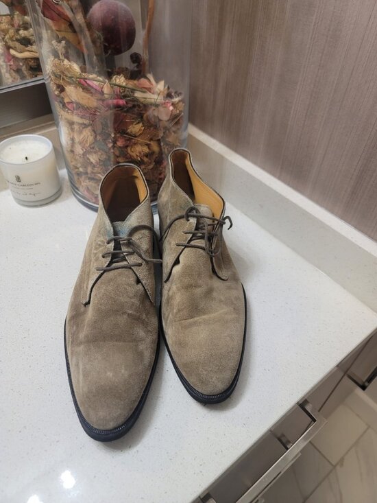 DI BIANCO GALLO PALERMO Shoes Made in Italy Mens 10.5 Suede Brown main image 9